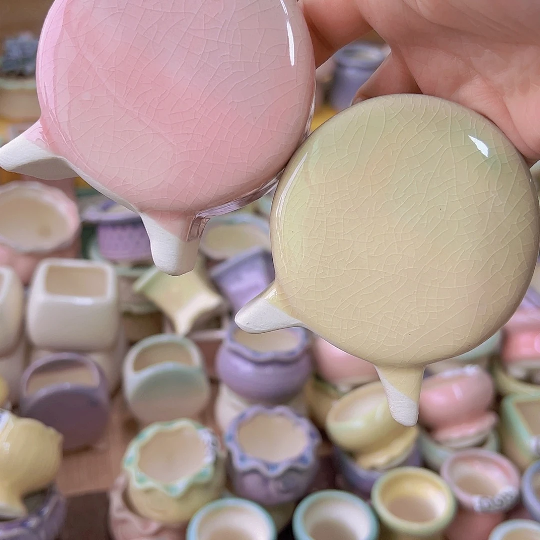 红陶陶瓷花盆当场满12包邮