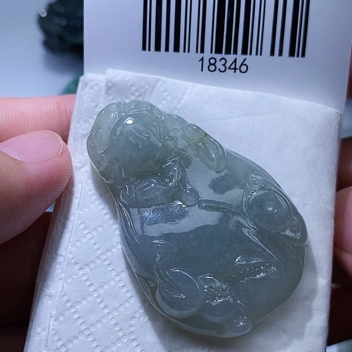 颈饰未镶嵌翡翠天光墟翡翠市场现金代购