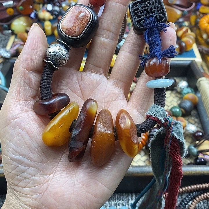 蜜蜡未镶嵌项链项链