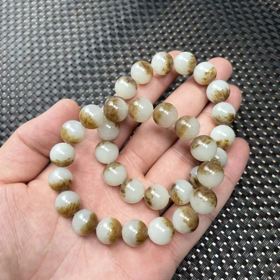 【玉经纶】176534/Q55-和田玉手串-多样性发其一