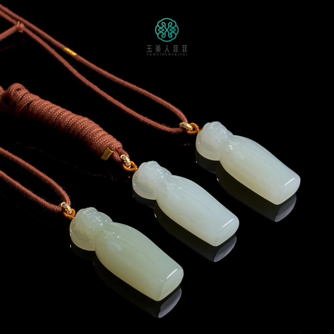 珠光宝气&和田玉观音吊坠约45mm&多样性发一