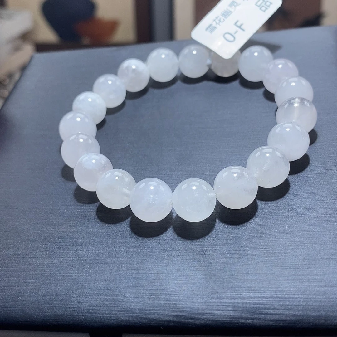 未镶嵌手链水晶白雪花幽灵10咪