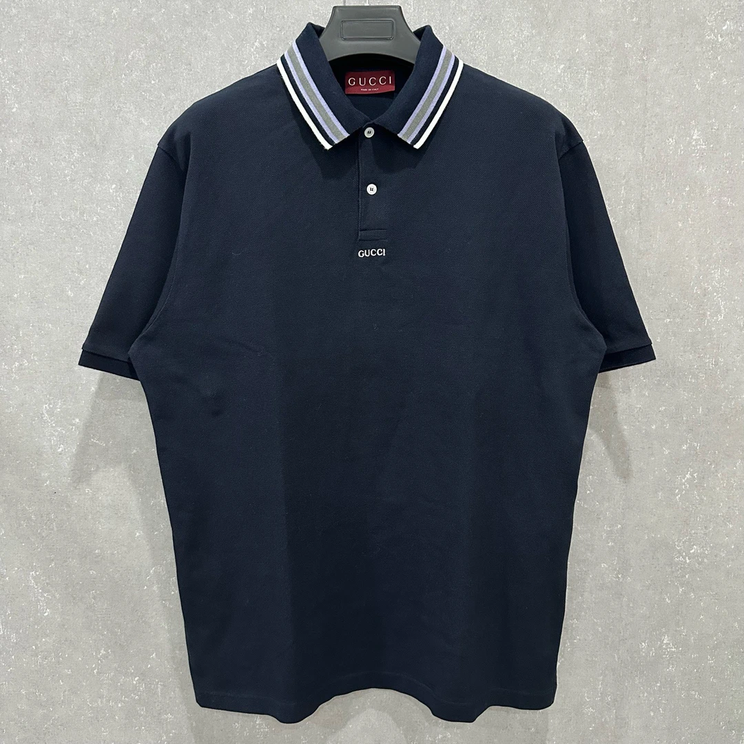 99新 GUCCI/古驰 25SS白色条纹gucciPOLO衫XXL码/006246