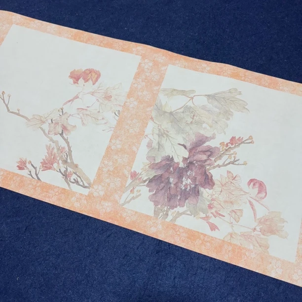 【升级纳米清李培雨牡丹册图长卷】大风堂纳米半生熟毛笔书法作品纸