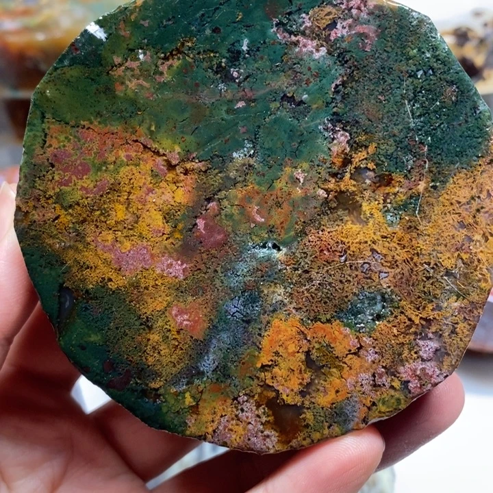 欢***宝定制玛瑙两个圆牌