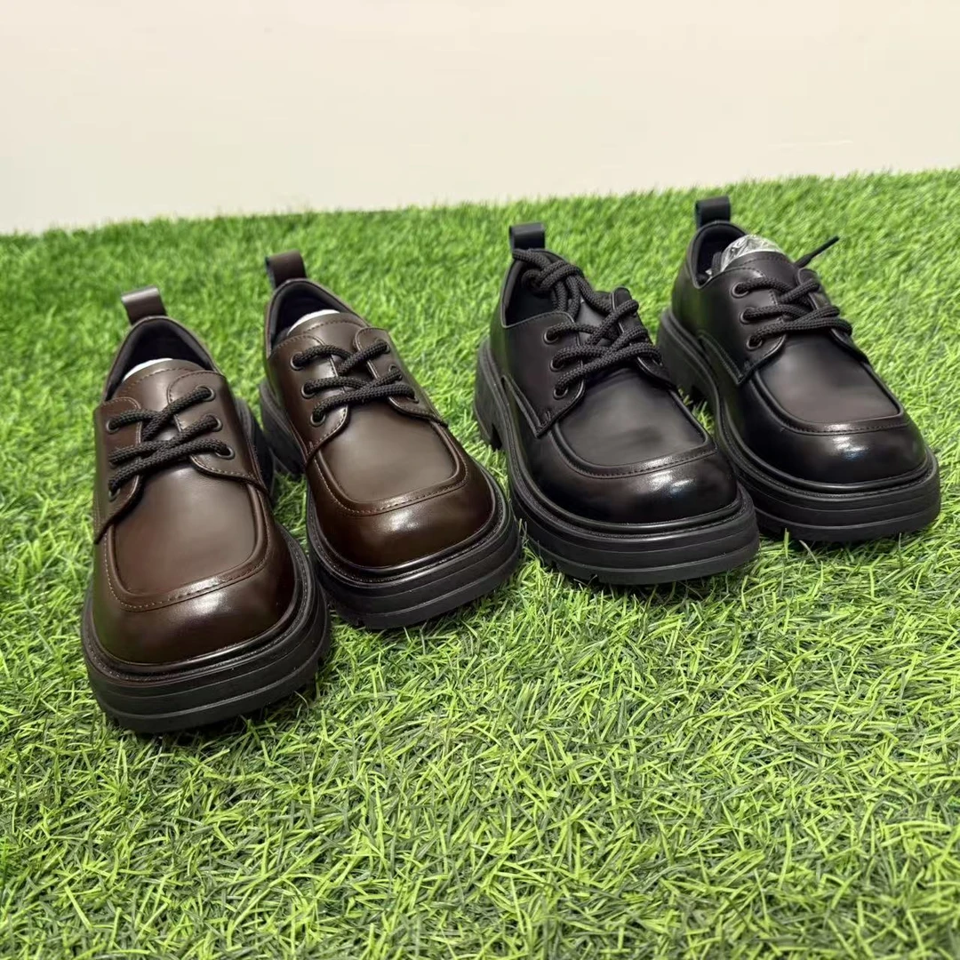 2025春季新款百搭系带休闲乐福女鞋6936-1