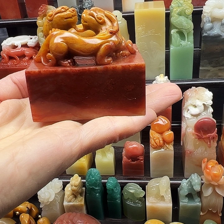 寿山石印石寿山石手工雕刻