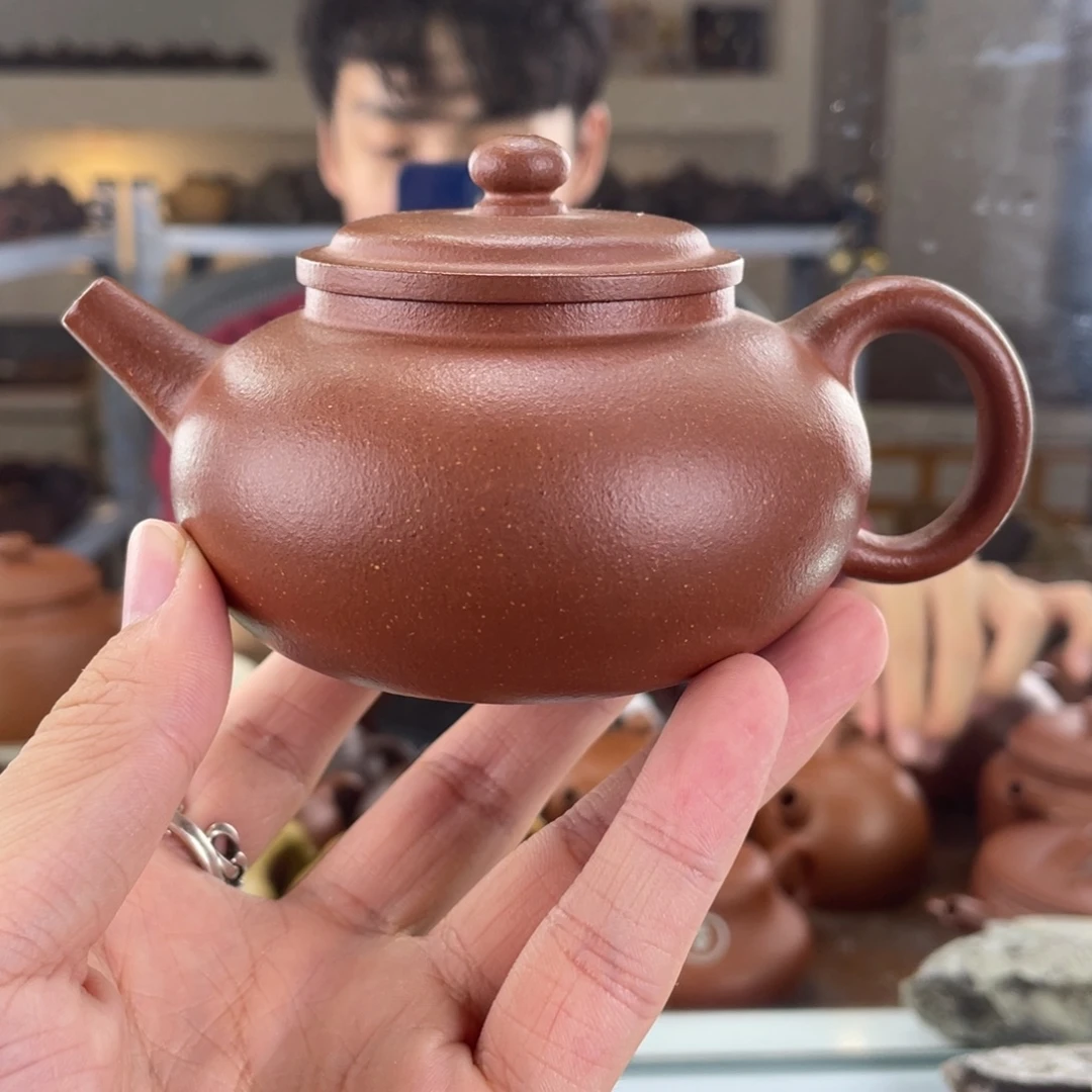 紫砂茶壶180cc红降坡茶壶
