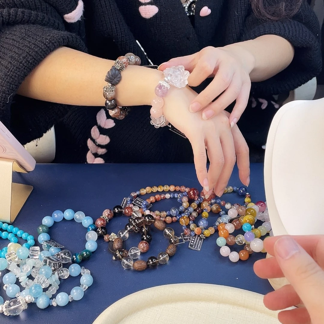 手链水晶银S925镶嵌