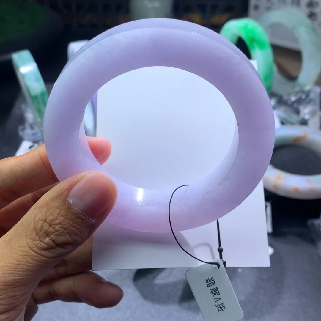 未镶嵌翡翠手镯定制翡翠用****3