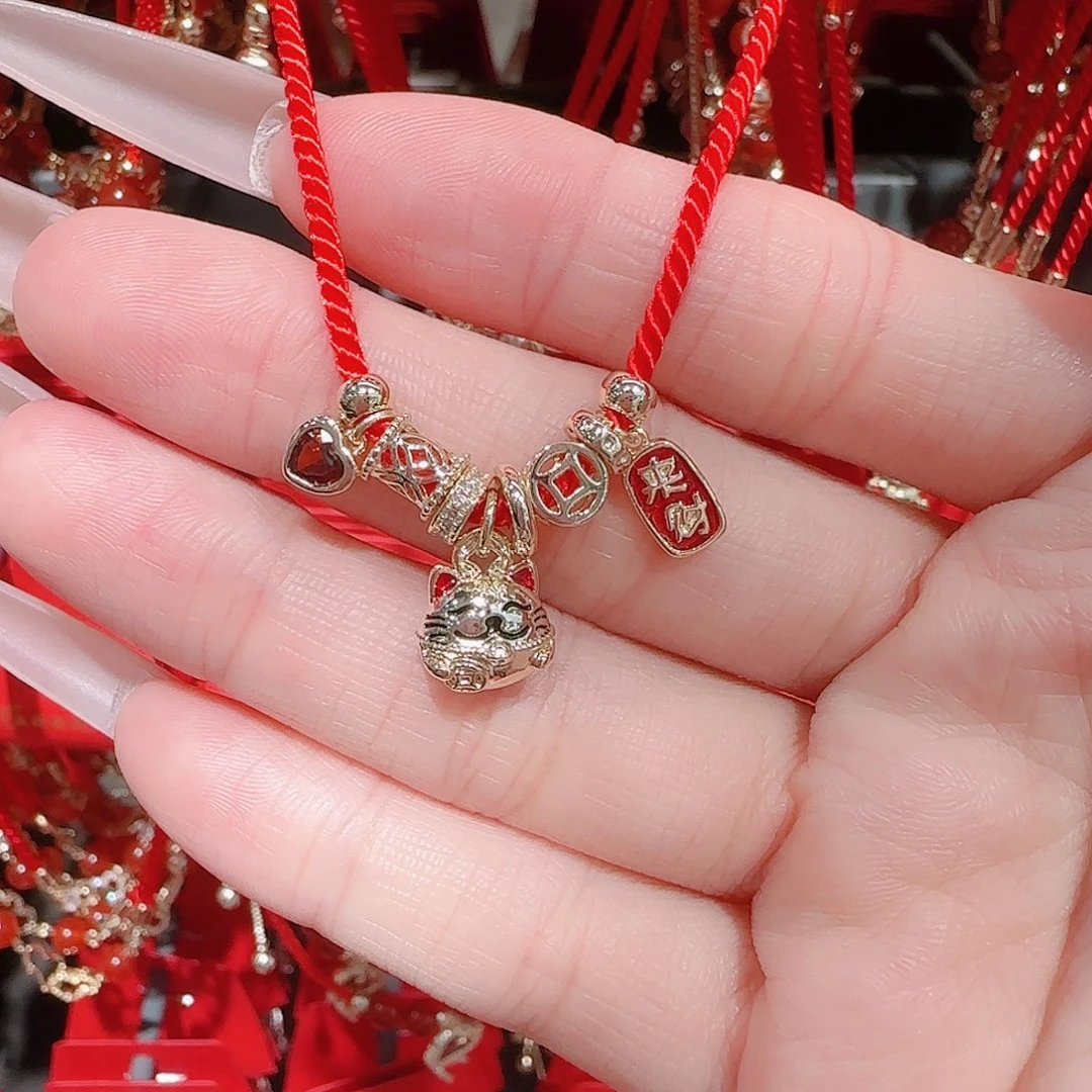 锆石铜合金925银手链