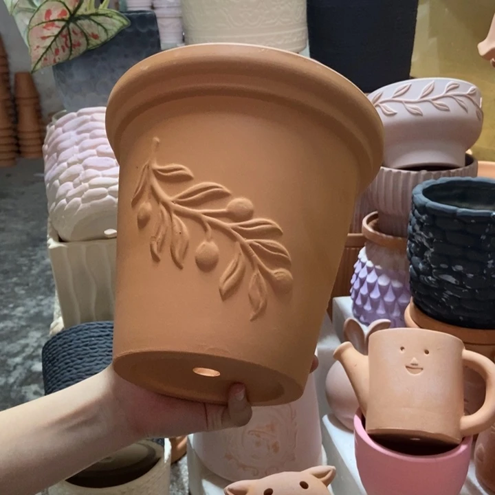 20×19红陶橄榄枝1个