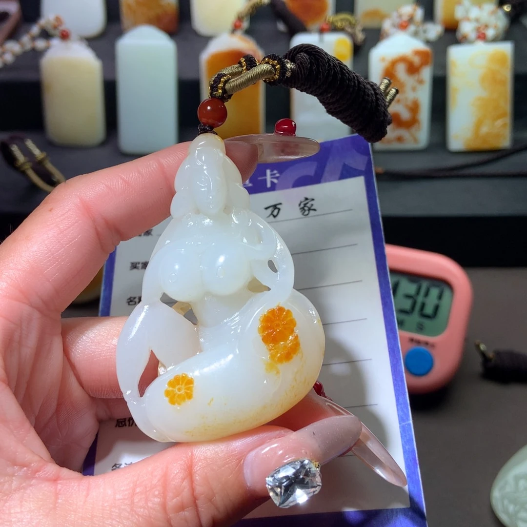 和田玉挂件未镶嵌用****4