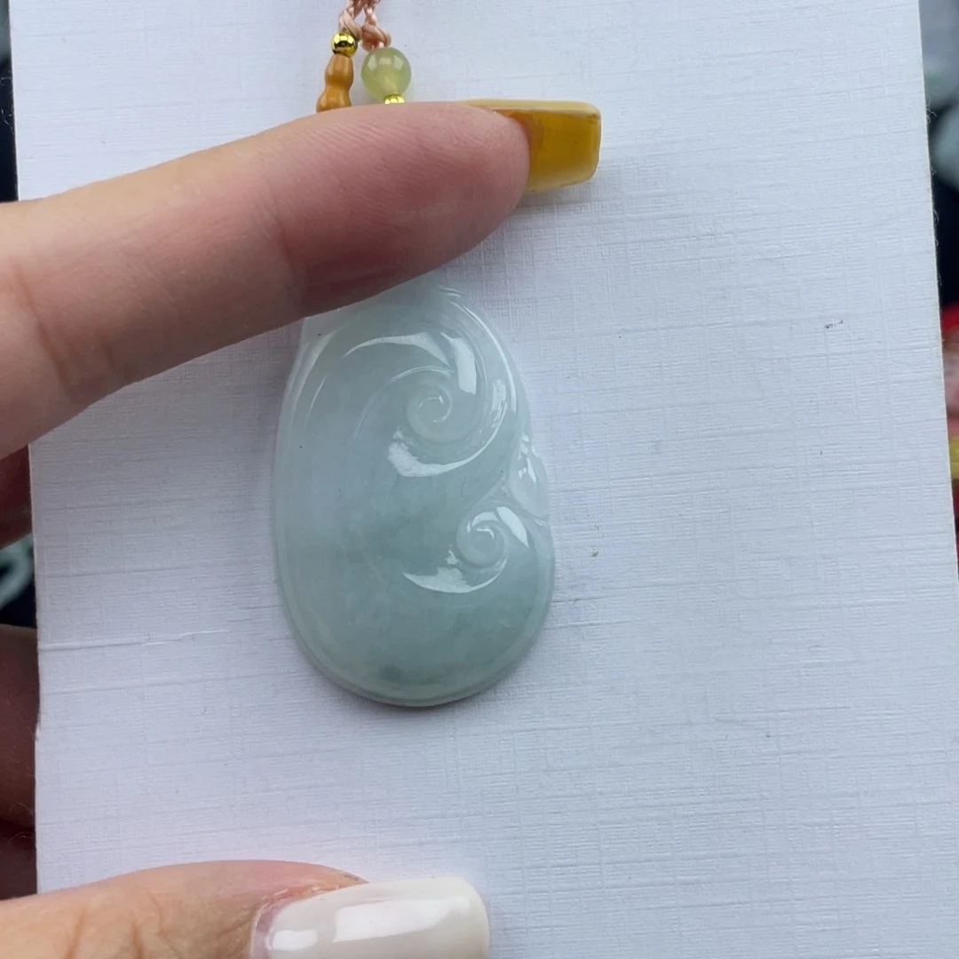 颈饰未镶嵌翡翠如意微瑕介意勿拍不退不换