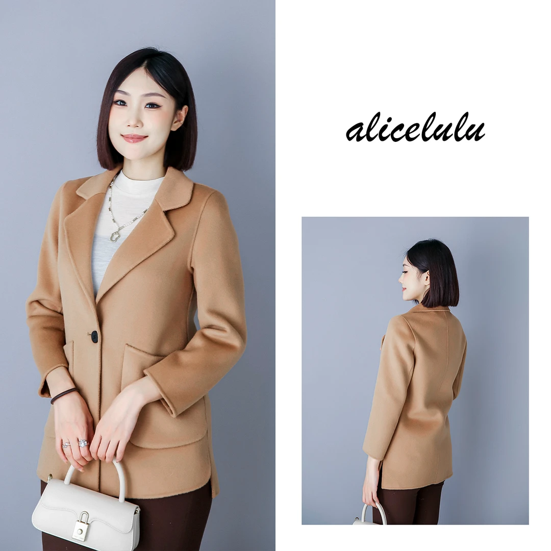 4 ALICE “冬日A4腰”毛呢大衣 柔糯羊毛 简约立裁 S2139622Kr