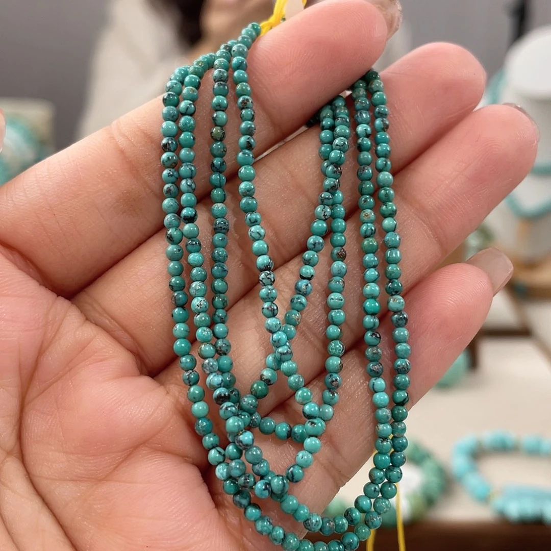 绿松石未镶嵌玉化米链