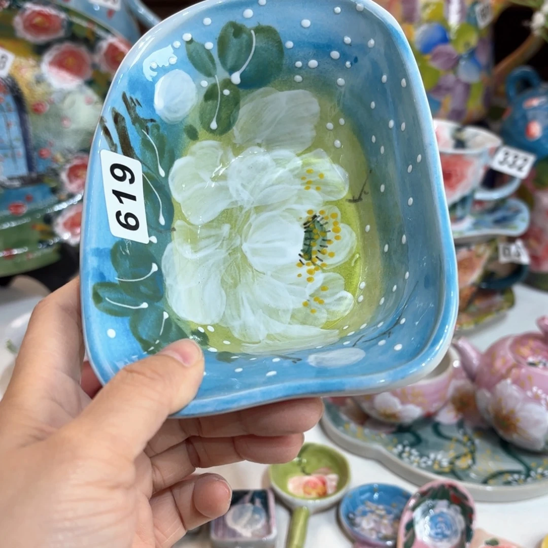 景德镇手绘高温釉下彩陶瓷茶具