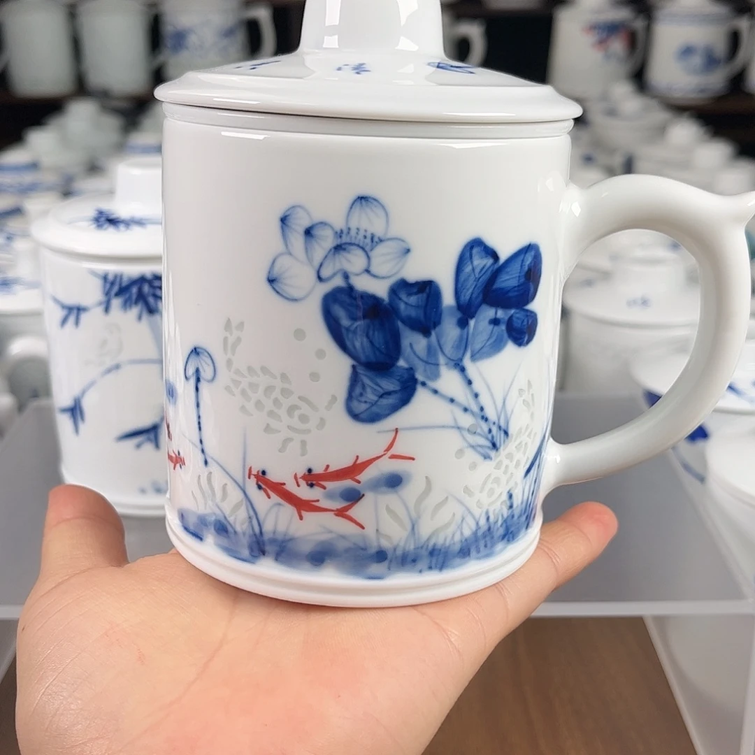 景德镇高温手绘陶瓷家用
