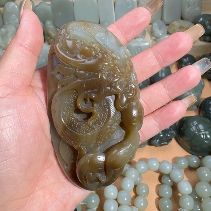 和田玉未镶嵌挂件