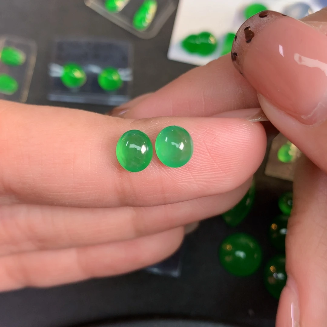 翡翠裸石翡翠6.28-5.8-3.05