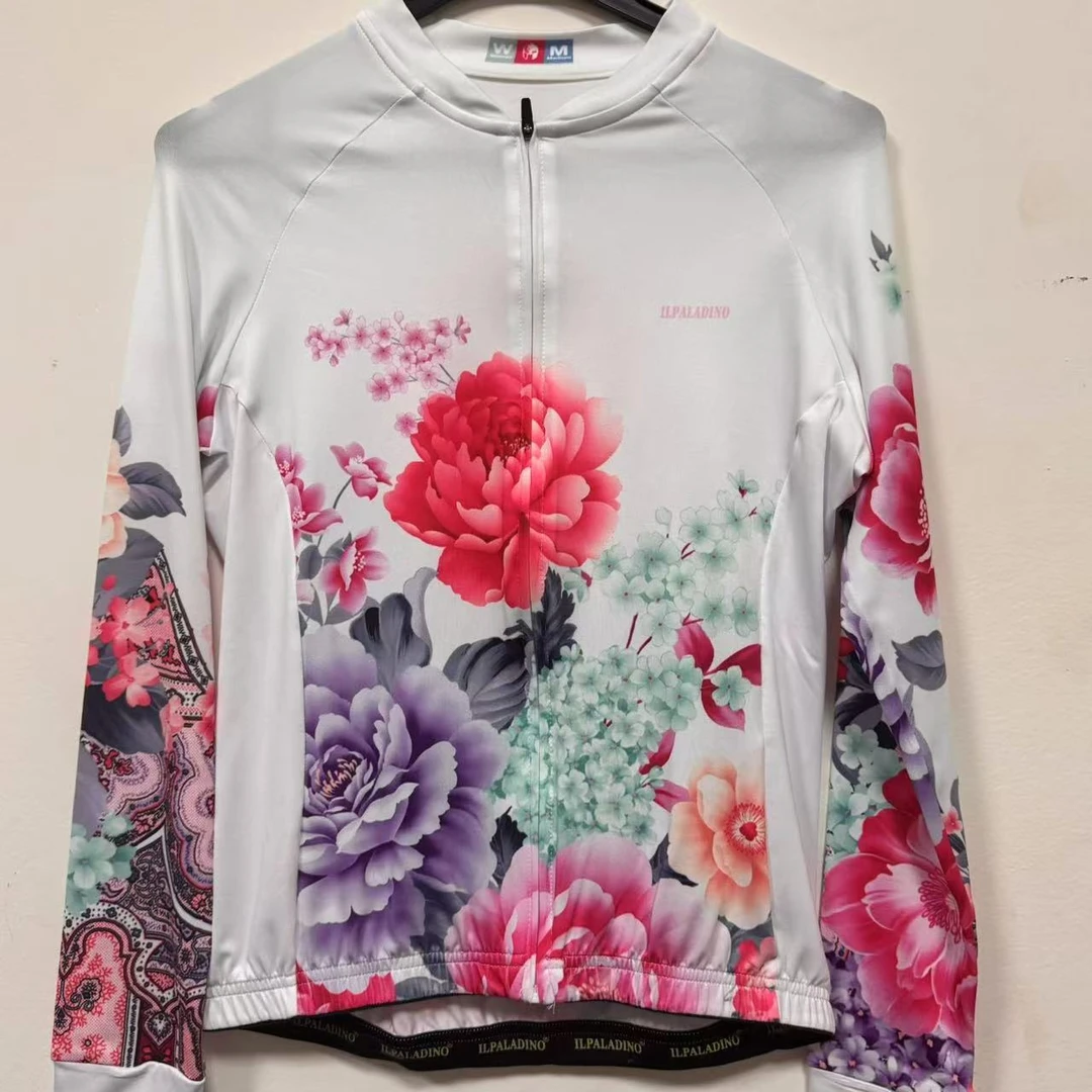 XK 879【牡丹牛奶丝骑行服】自行公路车ILPALADINO专业版骑行服