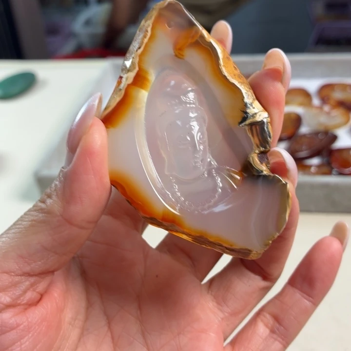 玛瑙/玉髓未镶嵌吊坠(不含链)