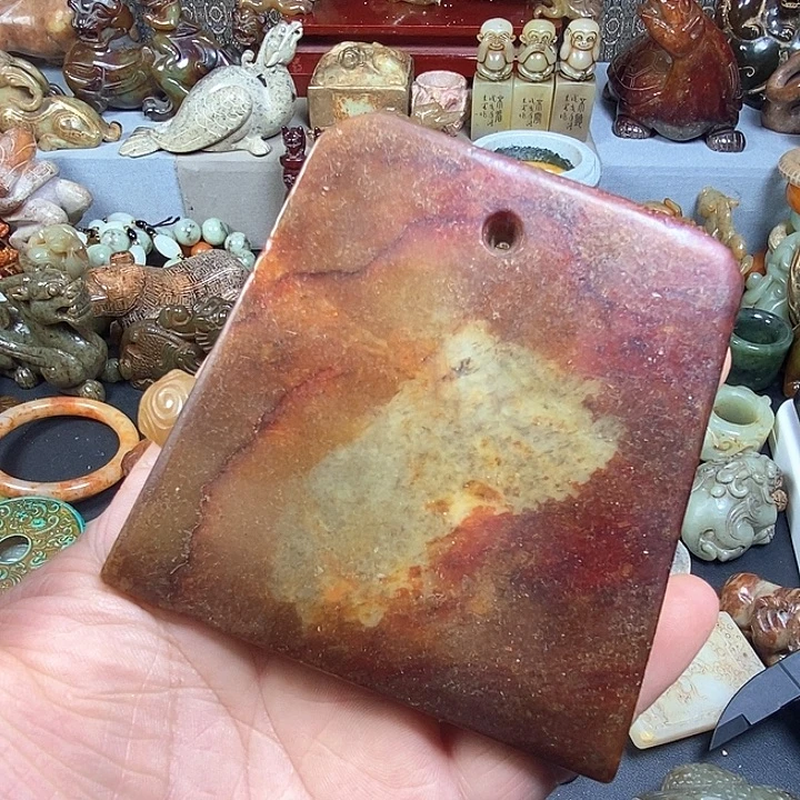 和田玉未镶嵌挂件