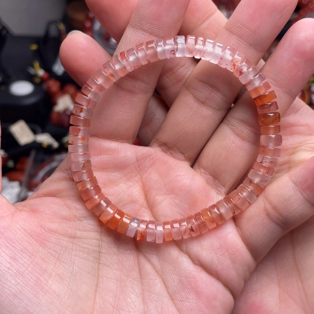 【闪购商品】未镶嵌6mm直切药片手串南红玛瑙