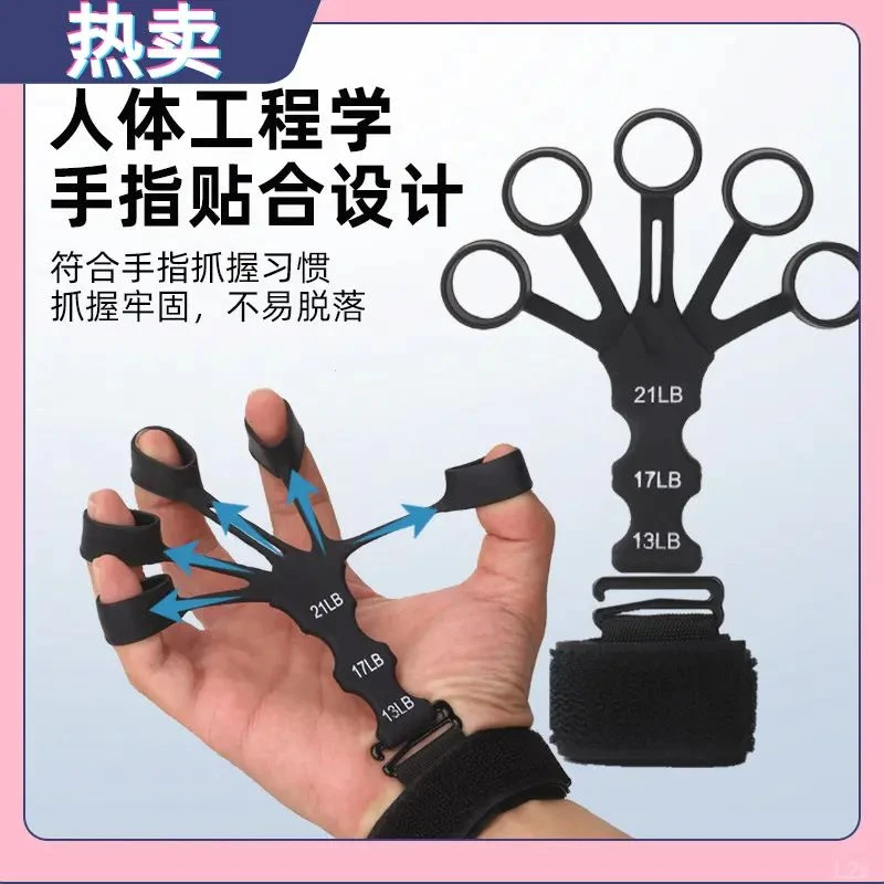 手指训练器多功能高弹拉力器手腕锻炼五指静脉康复器投篮矫正器