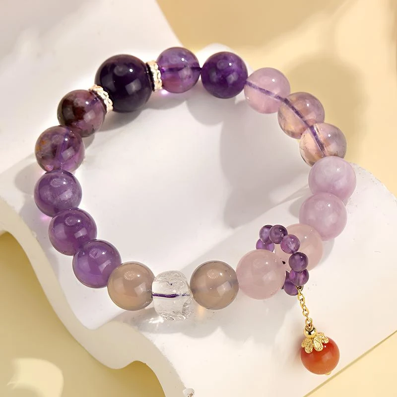 【九紫离火】紫水晶串珠手链女小众高级感手串