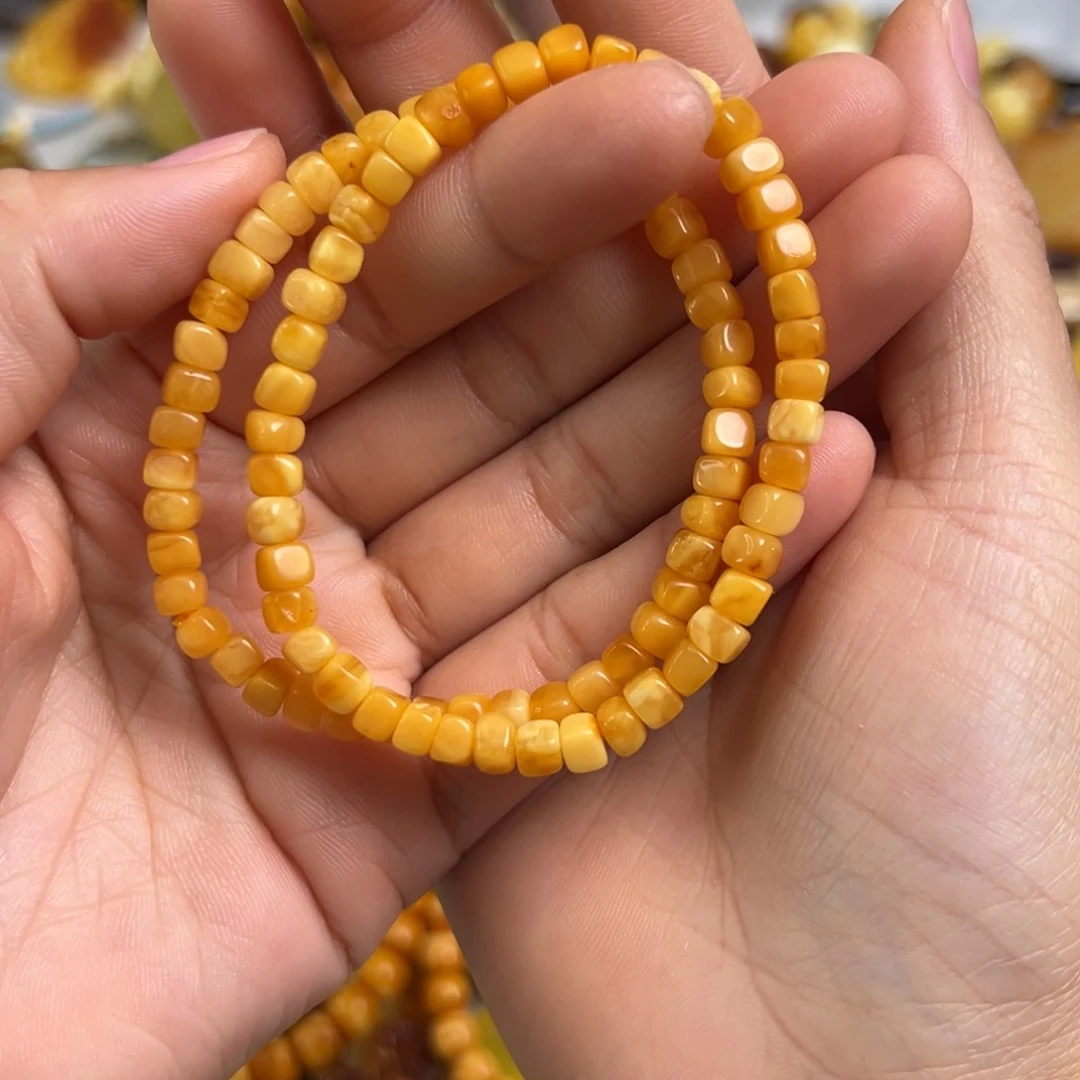 蜜蜡未镶嵌裸石多样性发一条