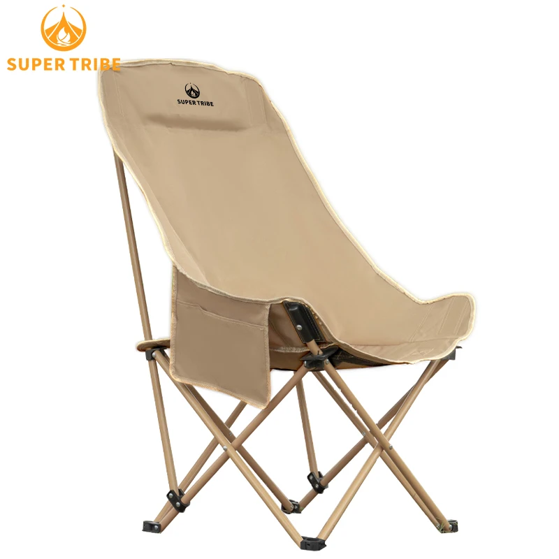 SUPER TRIBE/优势部落折叠椅露营高背月亮椅野营钓鱼躺椅懒人沙发
