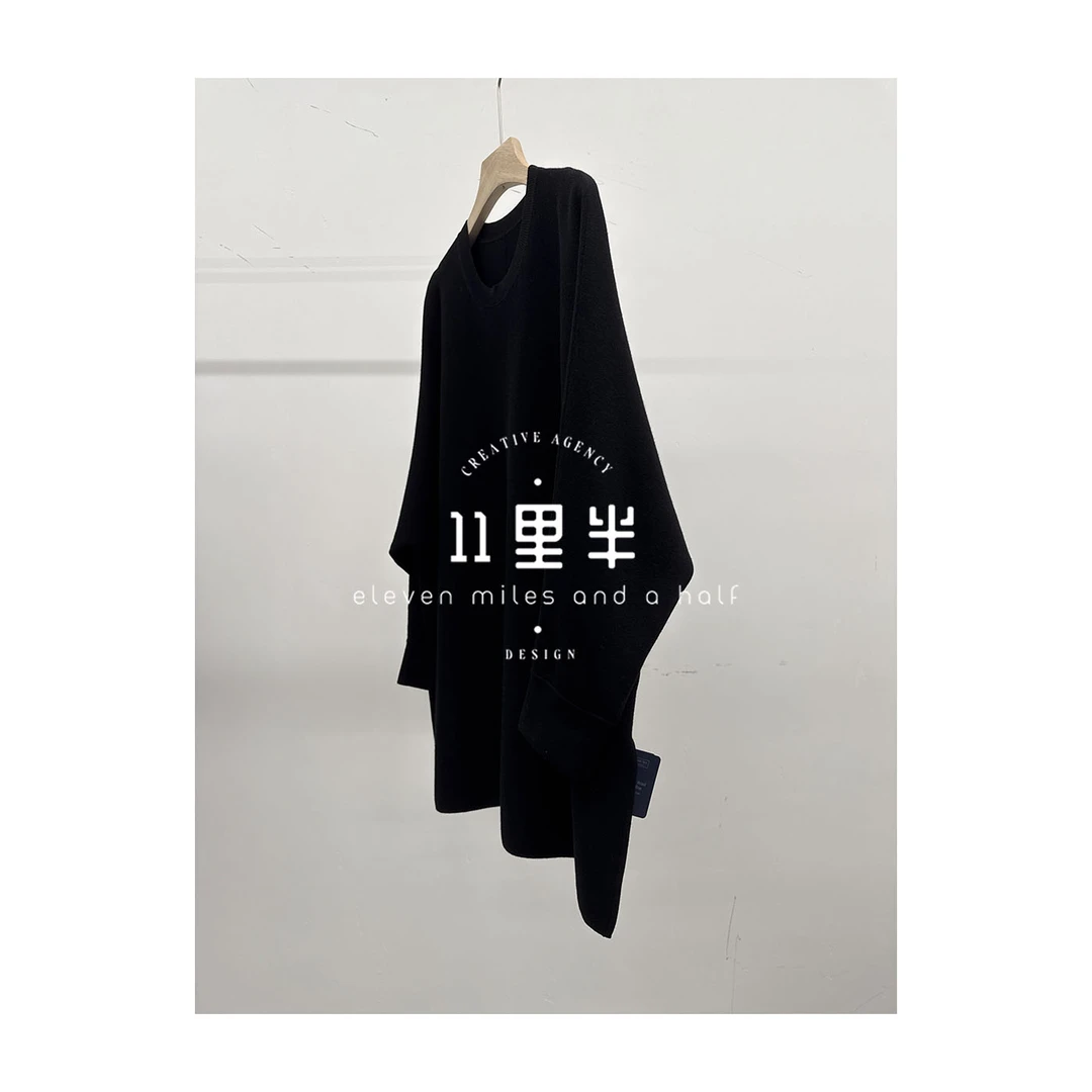 11里半&如懿【回忆里】极细美丽诺100羊毛扬子纱圆领长袖针织羊毛衫