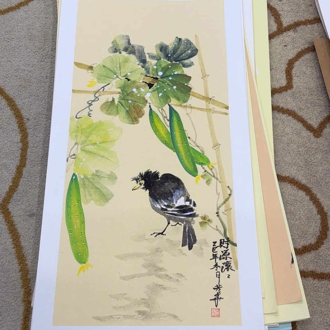 国画33/66卡纸作品艺
