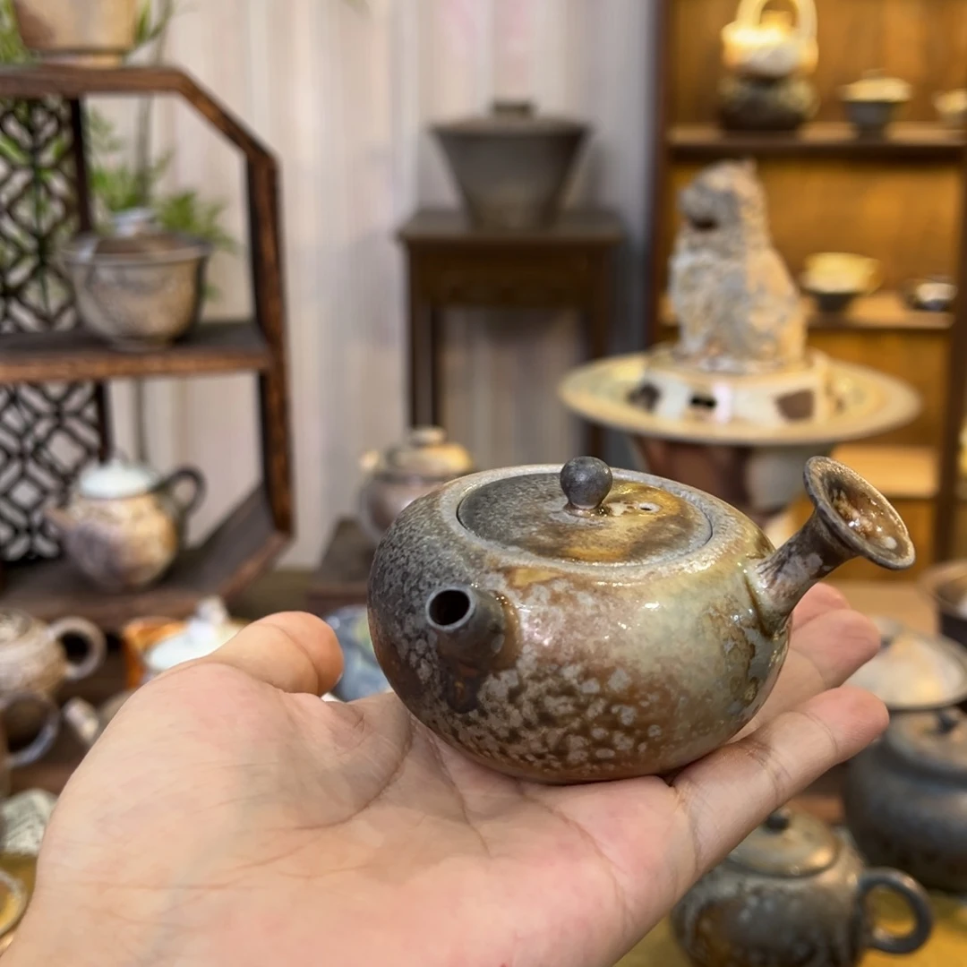 不染柴烧精品侧把