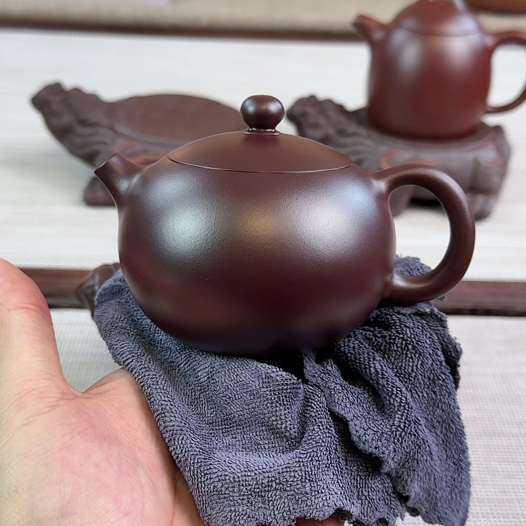 紫砂茶壶200cc龙血砂西施