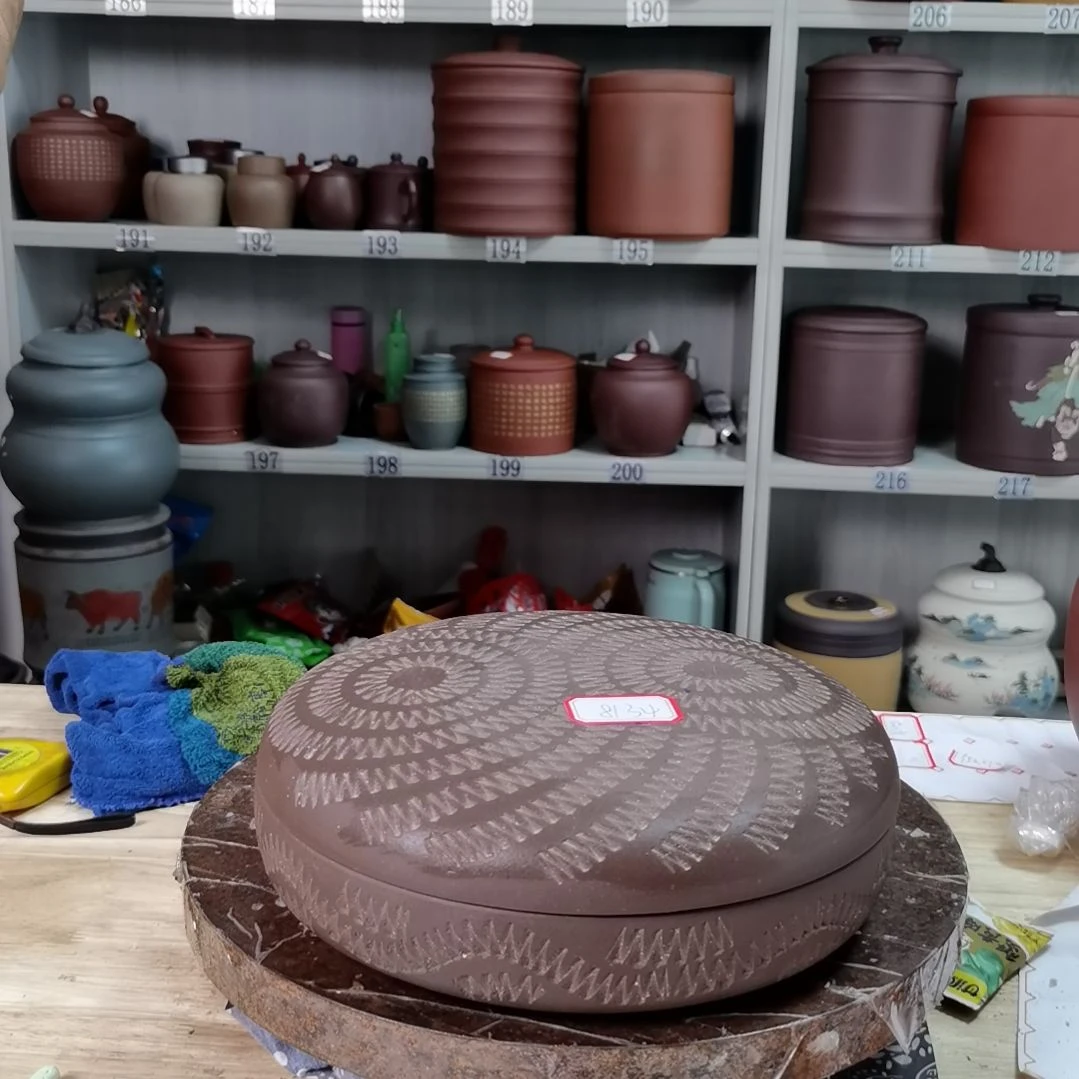 紫砂茶叶罐处理一饼8134