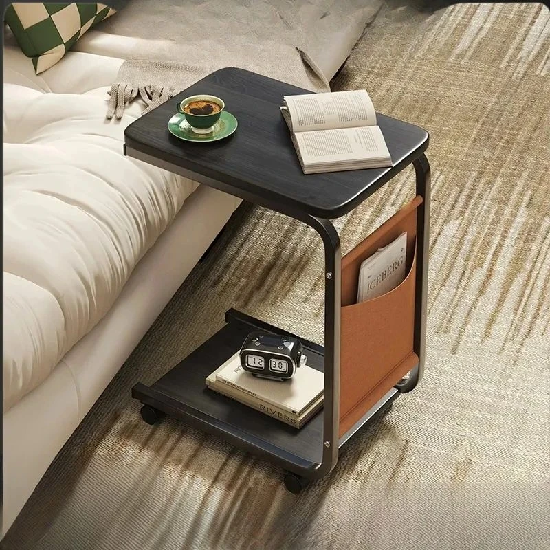 C边桌小茶几可移动客厅沙发边几角几滑轮迷你茶桌简约卧室床头边