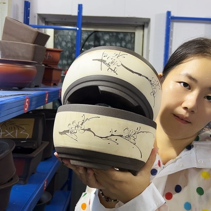 白色苹果绿萝小号一对