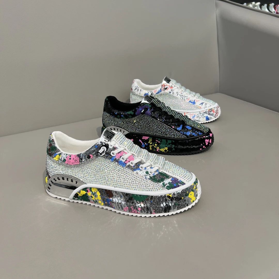 2025春夏新款高温烫钻低帮舒适时尚休闲百搭男款低帮潮鞋