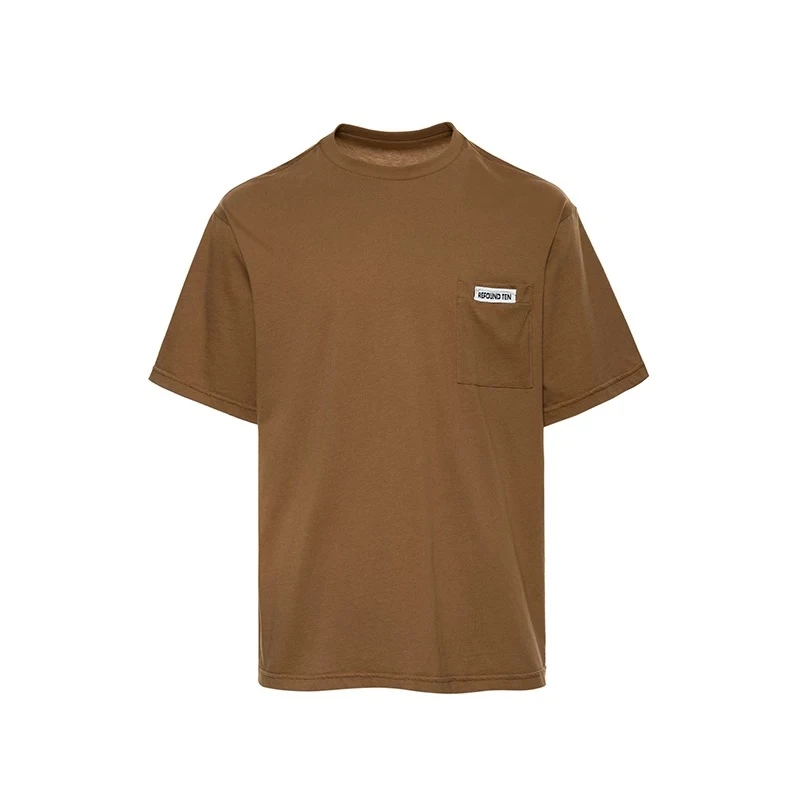 REFOUND TEN25春夏新款圆领织标短袖T恤