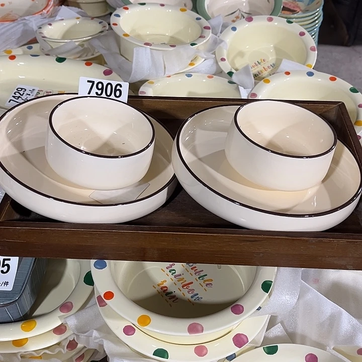 瓷微瑕外贸餐具7906