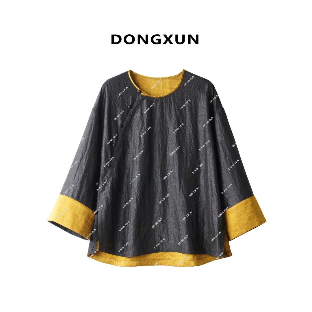 【浮光跃金】满分桑蚕丝金龟双穿上衣DX24AS067