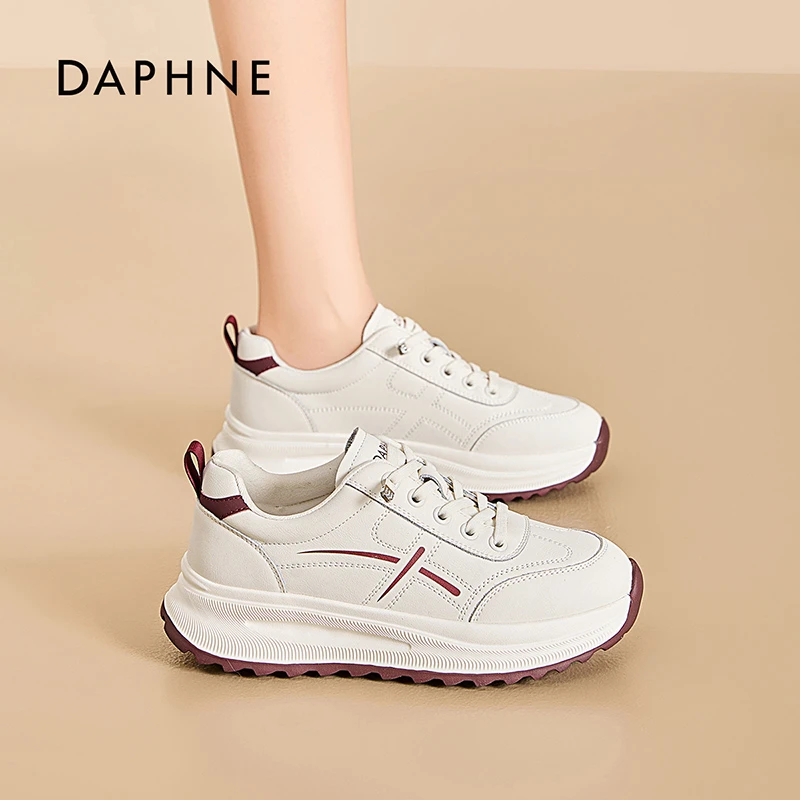 达芙妮小白鞋2025秋季新款时尚百搭健步鞋运动鞋女士气质休闲鞋L
