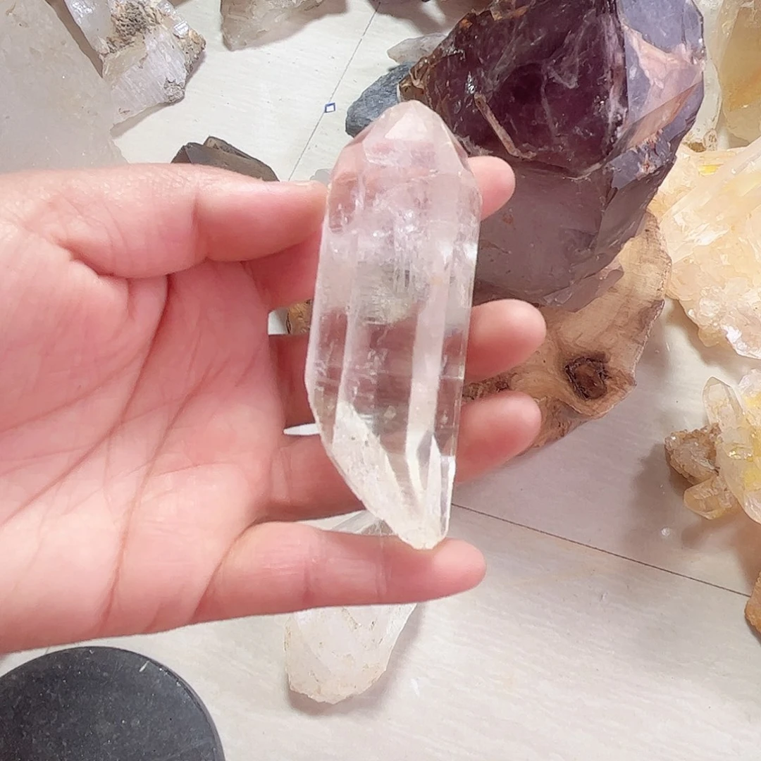 水晶天然水晶原石未镶嵌我***子