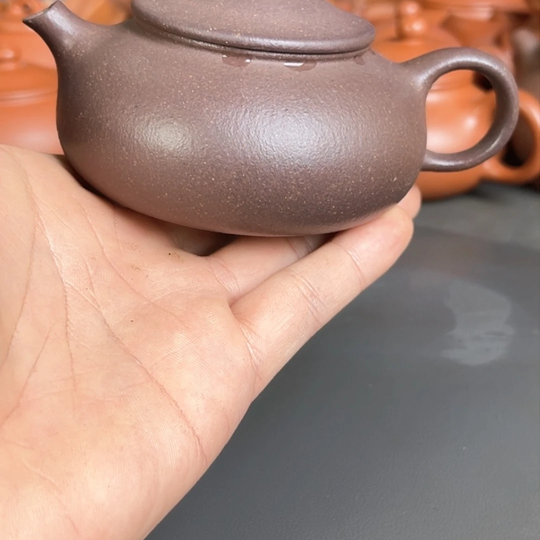 茶壶紫砂陈子平粗砂天青寒江