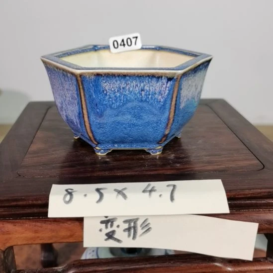 陶手工手绘大德堂釉盆