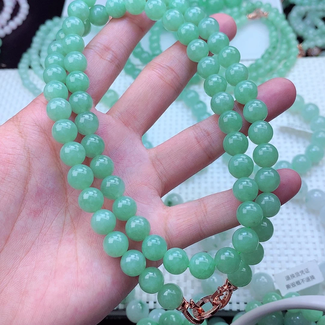 翡翠未镶嵌毛衣链