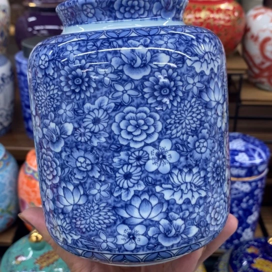 瓷片陶瓷茶叶罐密封罐