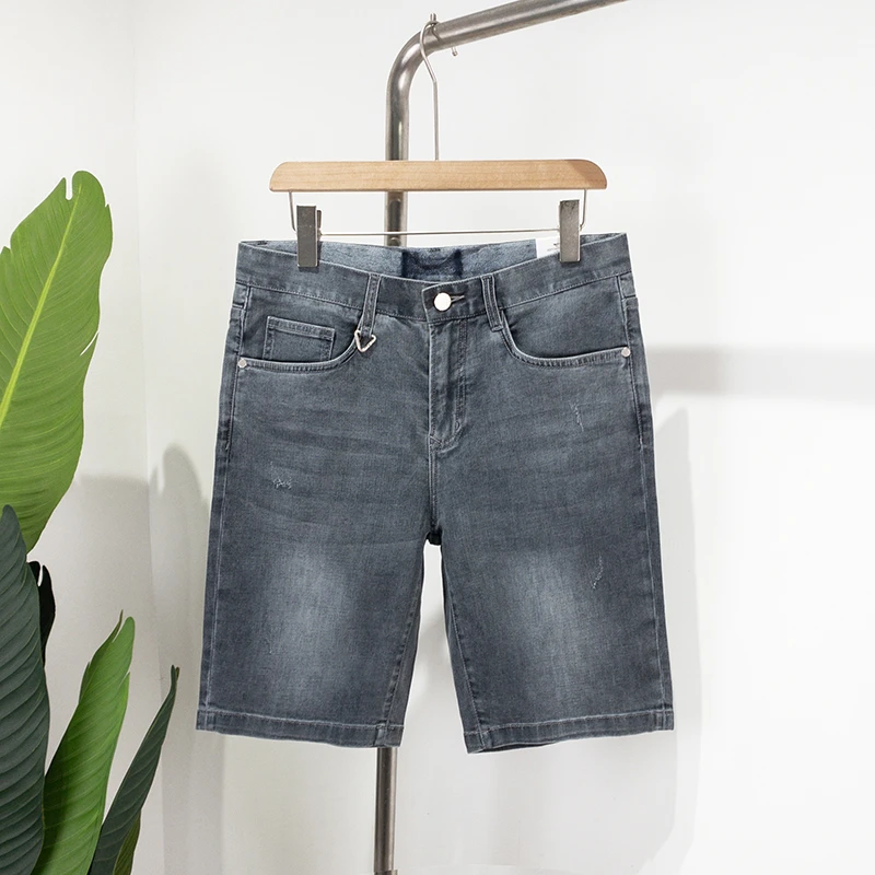 【商场在售】狼剪标男士五分牛仔短裤4730